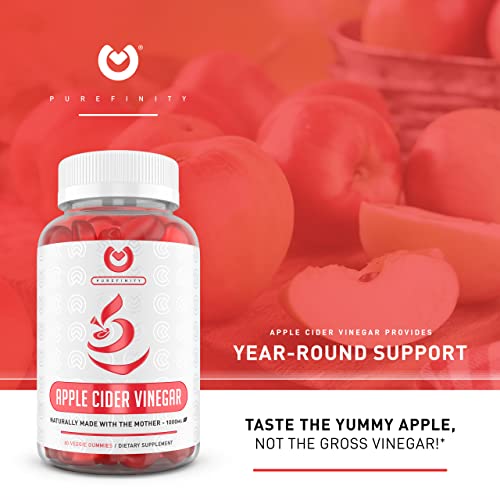 PUREFINITY Apple Cider Vinegar Gummies – Raw, Natural, Unfiltered ACV from The Mother PUREFINITY uk supplements