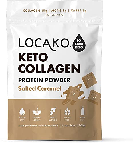 Locako Keto Collagen Protein Powder 300g Salted Caramel LOCAKO uk supplements