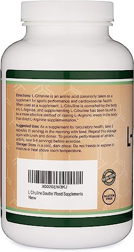 L Citrulline Capsules 1,200mg Per Serving, 210 Count (L-Citrulline Increases Levels Double Wood Supplements uk supplements
