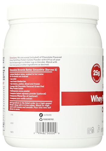 365 by Whole Foods Market, Chocolate Whey Protein Isolate, 16.9 Ounce 365 by Whole Foods Market uk supplements