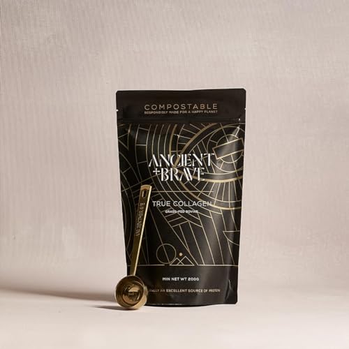 Ancient + Brave True Collagen 200g - Grass-Fed Bovine Collagen Powder - 100% Hydrolysed Collagen Ancient + Brave uk supplements