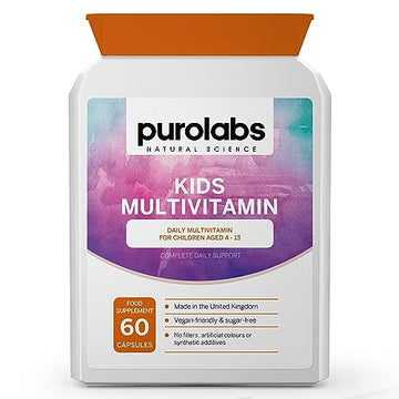 Kids Vitamins - Multivitamin for Kids with Calcium, Zinc, Iron, Vitamin C, B12, D3 and More Purolabs uk supplements