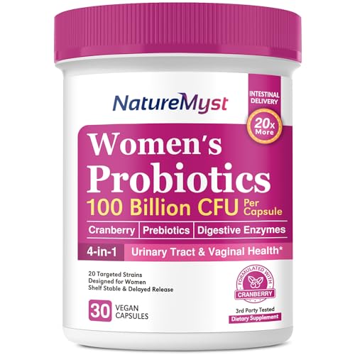 NatureMyst Women’s Probiotics 100 Billion, 20 Targeted Strains with Organic Cranberry NatureMyst uk supplements