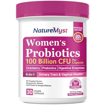 NatureMyst Women’s Probiotics 100 Billion, 20 Targeted Strains with Organic Cranberry NatureMyst uk supplements
