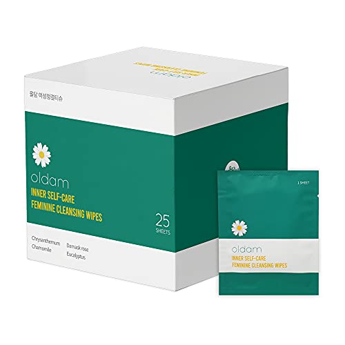Oldam Feminine Flushable Wipes: 100% Vegan, pH-Balanced, Moisturizers & Essential Oils, Sensitive Skin Oldam uk supplements