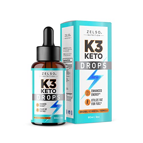 K3 Keto Drops for Weight Loss - Fat Burner & Metabolism Booster | Advanced Keto Carb ZELSO uk supplements