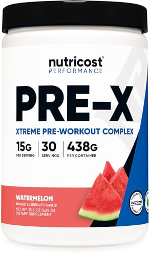 Nutricost Pre-Workout Xtreme, Watermelon, 30 Servings, Vegetarian, Non-GMO and Gluten Nutricost uk supplements