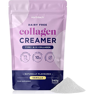 Collagen Creamer for Coffee | Vanilla Flavour | Type 1 & 3 Collagen Peptides Horbäach uk supplements