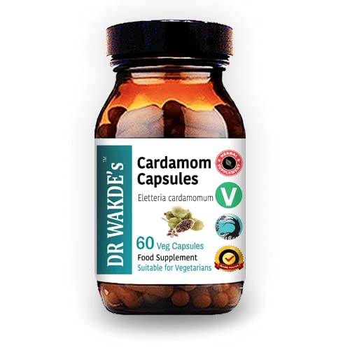 DR WAKDE'S Cardamom Capsules (60 Veg Caps, Plant-Based Supplement, Ayurvedic Herb, All Natural, Vegan) DR WAKDE's uk supplements