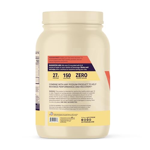 Podium Nutrition, Whey Protein Powder, Peanut Butter Crunch, 22 Servings, 27g of Whey Podium Nutrition uk supplements