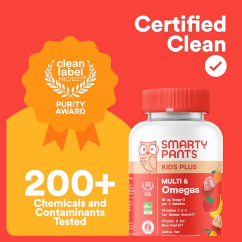 SmartyPants Kids Multivitamin Gummies - Improved Formula: Omega 3 (DHA/EPA), Vitamins D3, C, B12, B6, Vitamin A, K & Zinc SmartyPants uk supplements