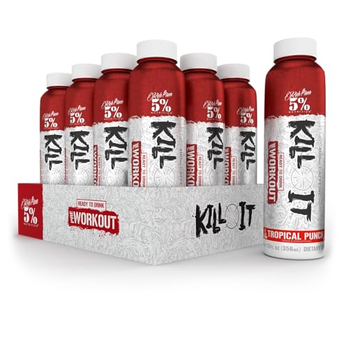 5% Nutrition Kill It Ready-to-Drink High Stim Pre Workout | 400mg Caffeine Energy Drink 5% Nutrition uk supplements