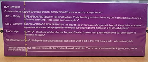 Hyleys 14 Day Weight Loss Tea - 42 Tea Bags (1 Pack), Detox Tea for Cleanse HYLEYS uk supplements