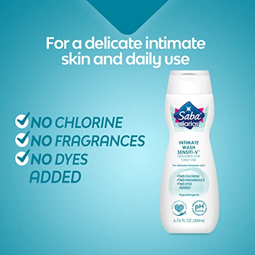 Saba Sensiti-V Intimate Wash, Feminine Hygiene Wash, 6.76 fl oz (Pack of 6) Saba uk supplements