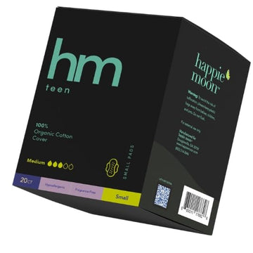 HM Teen | Pads for Teens | 100% Organic Cotton Pad Topsheet | Non Toxic Teen Pads with Wings HM Teen uk supplements