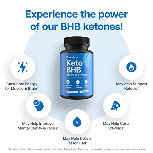 Keto BHB Exogenous Ketones for Men & Women - Keto Supplements for Mental Clarity Nutriana uk supplements