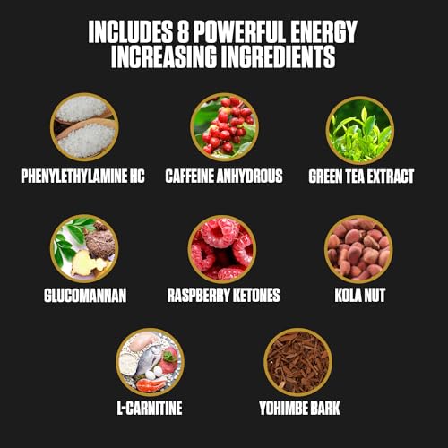 1080p Thermogenic Energy Burn | #1 Rated Energy & Pre Workout for Men & Women EPN Supplements uk supplements