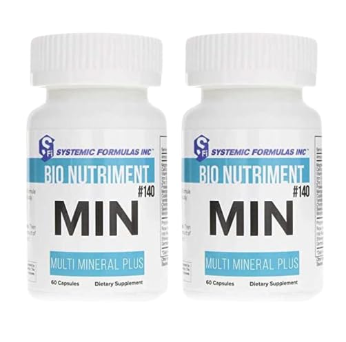 Systemic Formulas MIN Multi Mineral Plus - 60 Capsules (Pack of 2) Comprehensive Mineral Support for Wellness - Balanced Blend, Essential Nutrients Generic uk supplements