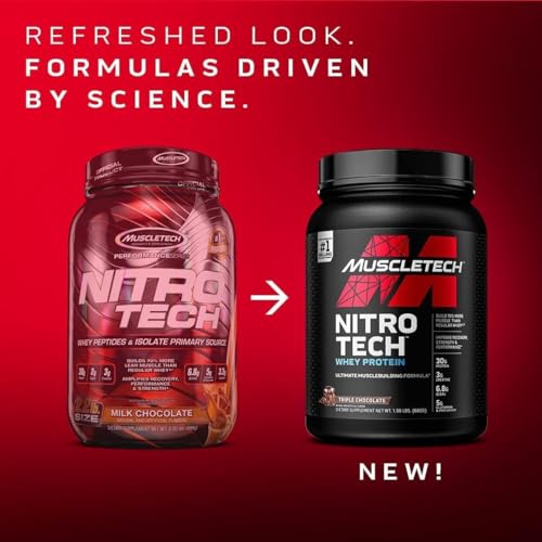 Whey Protein Powder, MuscleTech Nitro-Tech Whey Protein Isolate & Peptides, Protein MuscleTech uk supplements