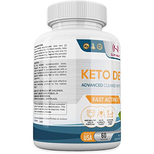 Advanced Keto Colon Cleanser & Detox for Weight Loss - Aids Healthy Colon Function Slim Heat uk supplements