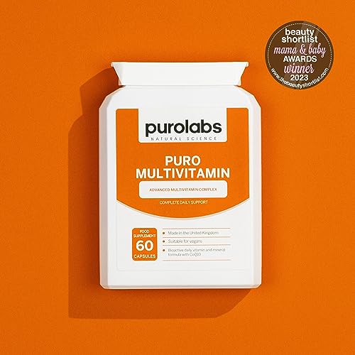 Puro Multivitamin - 34 Multivitamins & Minerals - Daily Complex for Men & Women Purolabs uk supplements
