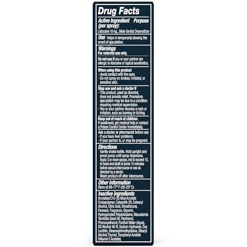Promescent Desensitizing Delay Spray for Men Clinically Proven to Help You Last Longer in Bed - Better Maximized Sensation + Prolonged Climax for Him,7.4ml Promescent uk supplements