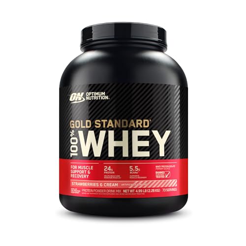 Optimum Nutrition Gold Standard 100% Whey Protein Powder, Strawberries & Cream Optimum Nutrition uk supplements