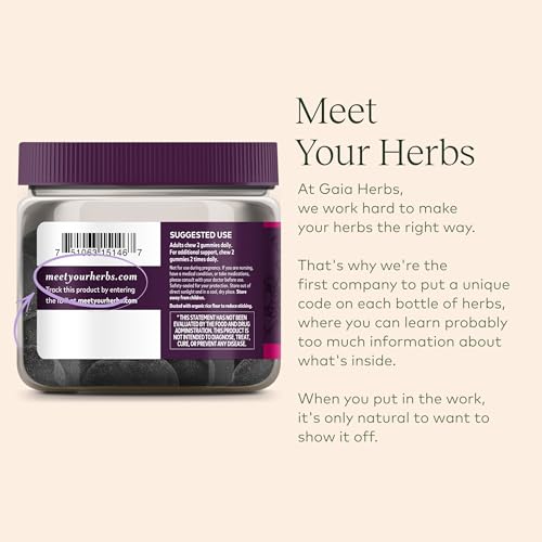 Gaia Herbs Black Elderberry (Sambucus Nigra) Extra Strength Gummies Gaia Herbs uk supplements