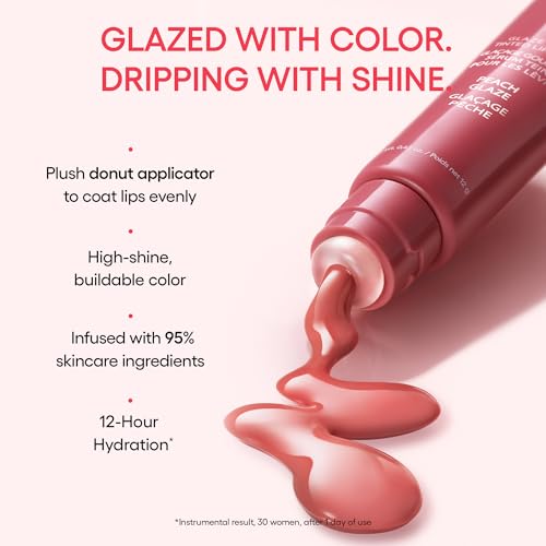LANEIGE Glaze Craze Tinted Lip Serum, Strawberry Sprinkles: Hydrating Serum for Glossy,Nourished Lips with Plumping Polypeptides,0.42 oz LANEIGE uk supplements