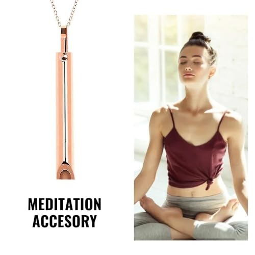 Mariscal Anxiety Breathing Necklace - Rose Gold Anti Anxiety Necklace Breathing for Women and Men Mariscal Store uk supplements