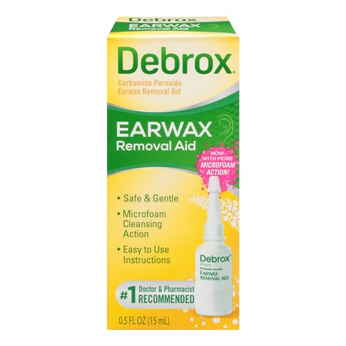 Debrox Ear Wax Removal Drops, Gentle Microfoam Ear Wax Remover, 0.5 Fl Oz Debrox uk supplements