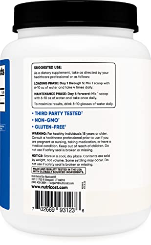 Nutricost Creatine Monohydrate Micronized Powder (1 KG) - Pure Creatine Monohydrate Nutricost uk supplements