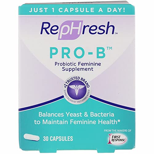 RepHresh Pro-B Vaginal Probiotic Feminine Supplement One Bottle 30 Count Rephresh uk supplements