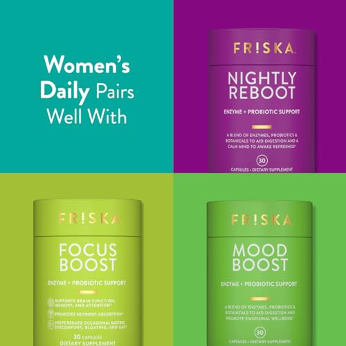 FRISKA Women’s Daily Digestive Enzyme and Probiotics Supplement, Advanced FR!SKA uk supplements