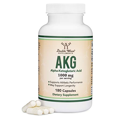 AKG Supplement (Alpha Ketoglutaric Acid) 1,000mg Per Serving (180 Capsules) Different Double Wood Supplements uk supplements
