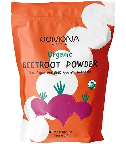 Pomona Wellness Organic Beetroot Powder, Superfood, Raw, Vegan & Non-GMO Pomona Wellness uk supplements