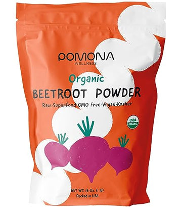 Pomona Wellness Organic Beetroot Powder, Superfood, Raw, Vegan & Non-GMO Pomona Wellness uk supplements