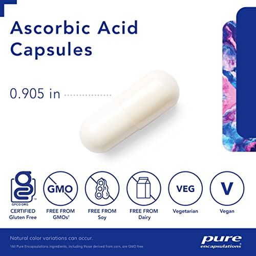 Pure Encapsulations Ascorbic Acid Capsules, 90 Capsules Pure Encapsulations uk supplements