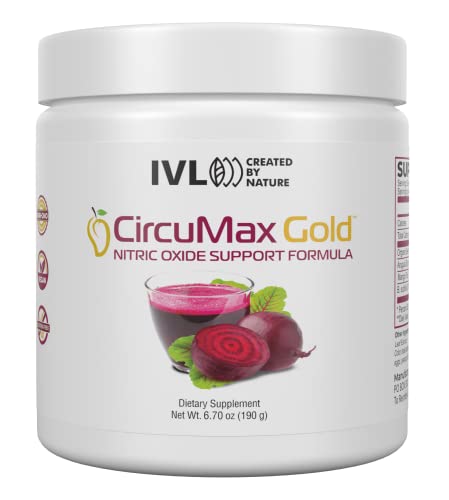 IVL - CircuMax Gold - Nitric Oxide Supplement Powder Boost - Organic Beets - Beetroot IVL uk supplements