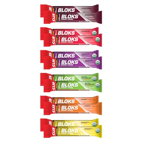 CLIF BLOKS - Energy Chews - Variety Pack - Non-GMO - Plant Based Clif Bar uk supplements