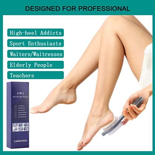 CAREHOOD Foot File Callus Remover - Multi Purpose 4 in 1 Feet Pedicure CAREHOOD uk supplements