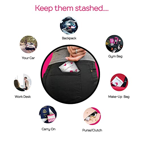 to-Go Panty Kit Includes 4 Items Seamless Thong Underwear Fresh Wipe Pantyliner & Washbag Travel Panty Fresh uk supplements