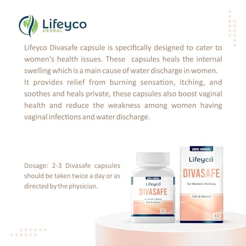 Divasafe Capsules for Abnormal Vaginal Discharge, 100% Natural Formulation Manufactured My Store uk supplements