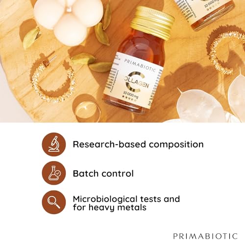 Primabiotic Collagen - Collagen Pack 30 Bottles 30 ml - High Collagen Content [10,000 mg] PRIMABIOTIC uk supplements
