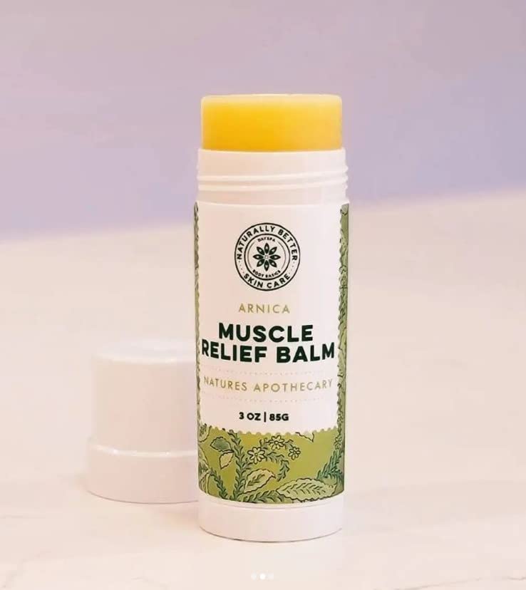 All-Natural Arnica Muscle Balm - Plant-Based Topical swelling and bruising Relief | Essential Oils & Menthol soothes and cools sore muscles, Hypoallergenic & Paraben-Free, Made in USA NATURE'S APOTHECARY uk supplements