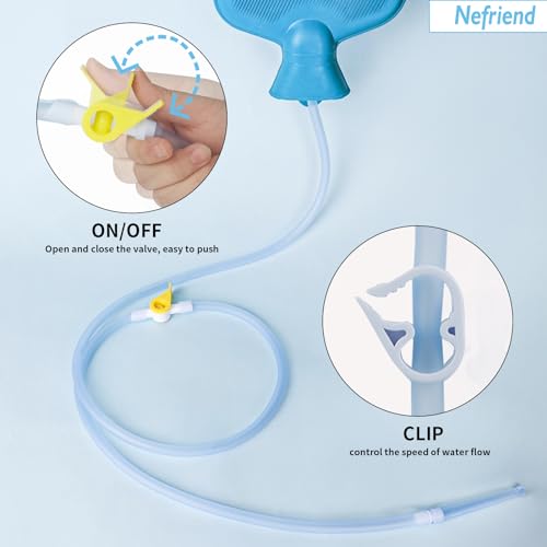 Nefriend-2L Enema Bag - Colon Cleanse - Constipation Relief - Vaginal Cleanse - Men's Health Msupps.com uk supplements