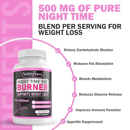 Nutrafemi Night time Fat Burner, Weight Loss Pills for Women – Thermogenic Fat Burner Nutrafemi uk supplements