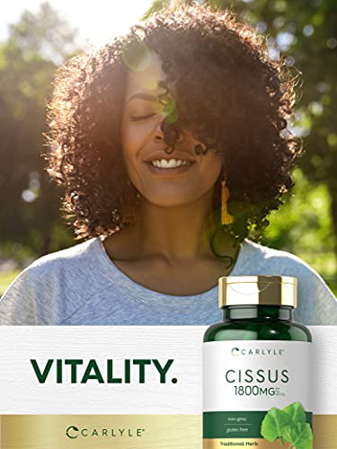 Carlyle Cissus Quadrangularis 1800mg | 200 Capsules | Traditional Herb Extract Carlyle uk supplements