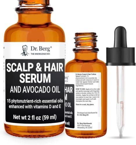 Dr Berg's (All In One) Hair Growth Serum w/Jojoba Oil & Castor Oil For Fuller Thicker Hair Dr. Berg Nutritionals uk supplements