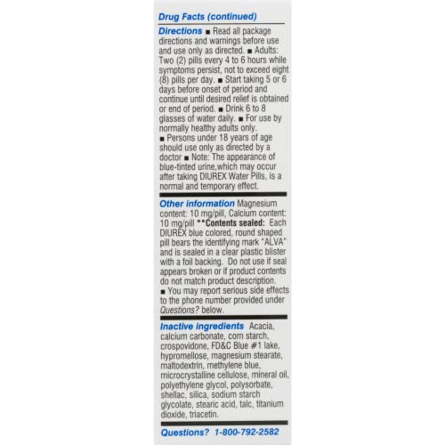 Diurex Water Pills, 42 ct Diurex uk supplements